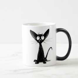 小さい黒猫 モーフィングマグカップ