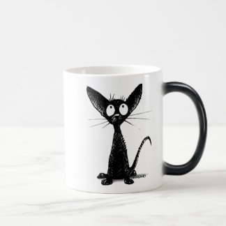 小さい黒猫 モーフィングマグカップ
