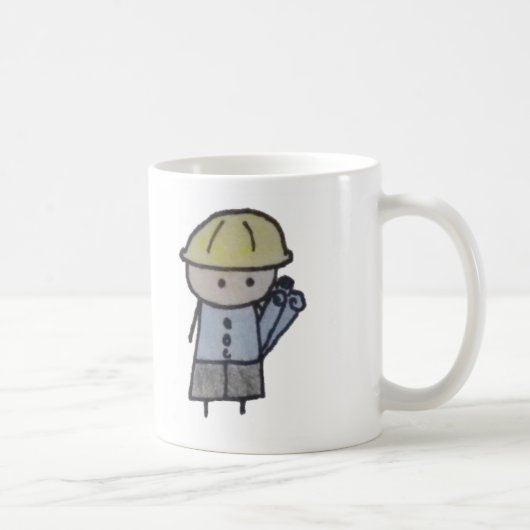 小さい1つの建築家のマグ コーヒーマグカップ (右)