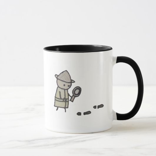 小さい1つの探偵の信号器のマグ マグカップ (右)