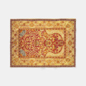 小さい1人洗い可能ムスリム祈りの言葉ラグ30"x40" フリースブランケット (正面(横))