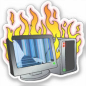 小さい2" x 2"カットカスタムビニールステッカー シール (正面)