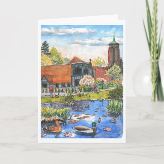 小さい4" x 5.6インチ折りたたみグリーティングカード カード