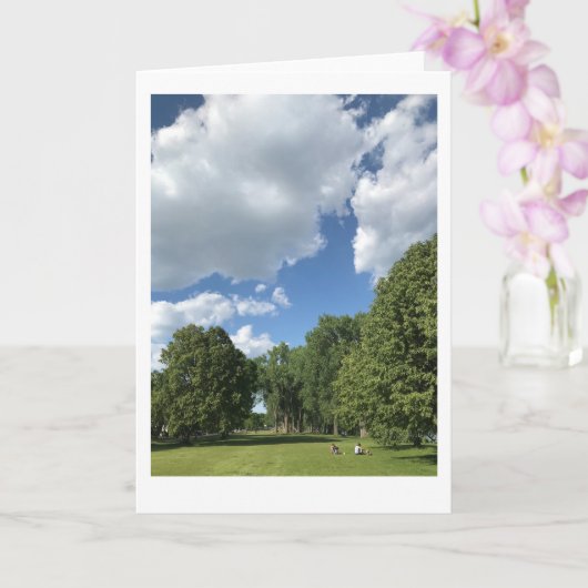 小さい4" x 5.6インチ折りたたみグリーティングカード カード (蘭)