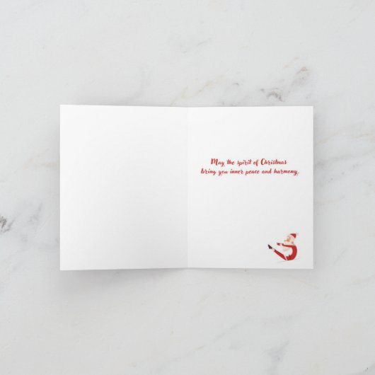 小さい4" x 5.6インチ折りたたみグリーティングカード カード (内部)