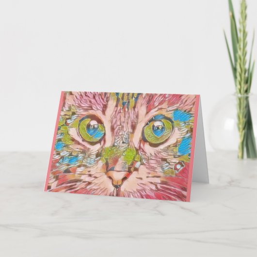 小さい4" x 5.6インチ折りたたみグリーティングカード カード (正面)