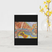 小さい4" x 5.6インチ折りたたみグリーティングカード カード (黄色い花)