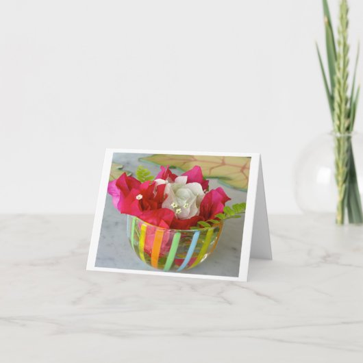 小さい4" x 5.6インチ折りたたみグリーティングカード サンキューカード (正面)