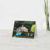 小さい4" x 5.6インチ折り畳みグリーティングカード サンキューカード (正面)