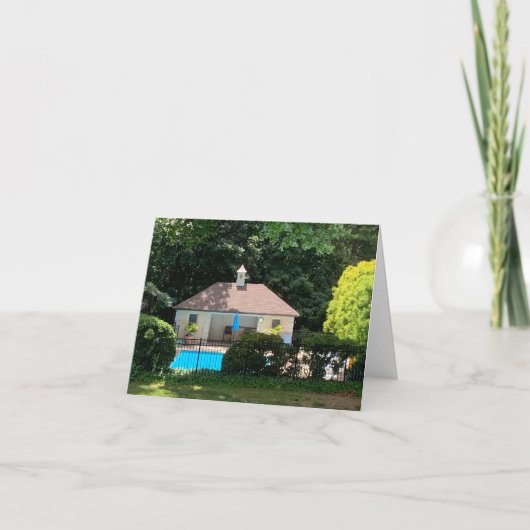 小さい4" x 5.6インチ折り畳みグリーティングカード サンキューカード (正面)