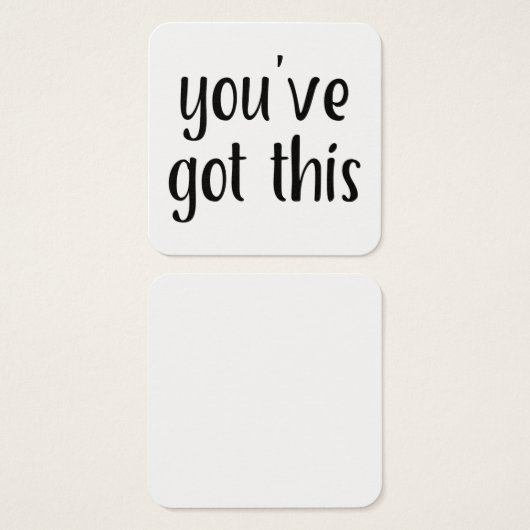 小さい「この」得タイポグラフィ・メッセージ・ノート (正面&裏面)