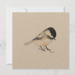 小さい《鳥》アメリカゴガラ絵画の水彩画 シーズンカード
