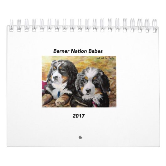 小さいBernerの国家の可愛い人2017のカレンダー カレンダー (カバー)