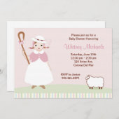 小さいBoは招待状ベビーシャワーののぞきます 招待状 (正面/裏面)