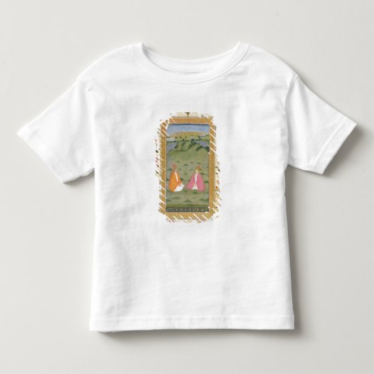 小さいCからの景色で、着席する2人の貴族 トドラーTシャツ (正面)