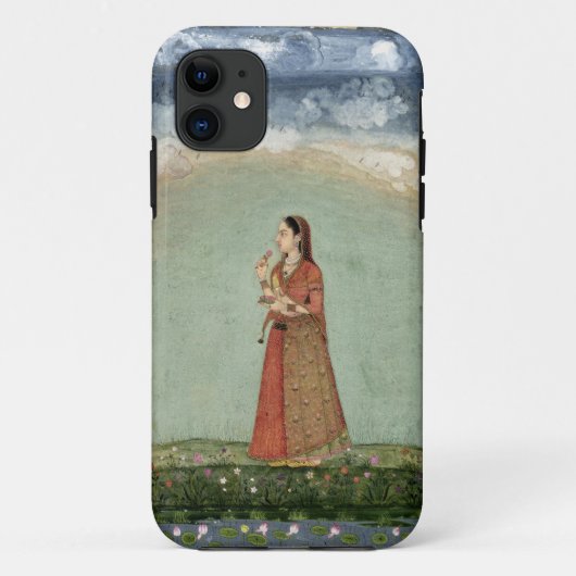 小さいCliveからのバラのボールを、握っている女性 Case-Mate iPhoneケース (裏面)