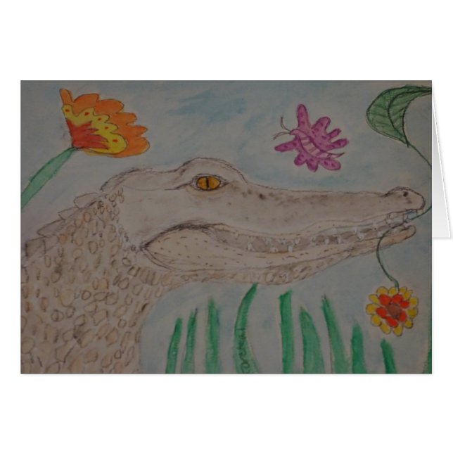 小さいcrocodilian (正面横)