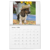 小さいEを特色にするバセットハウンドのカレンダー カレンダー (1月 2026)