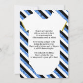 小さいGlitter王子のベビーシャワーの招待状 招待状 (裏面)