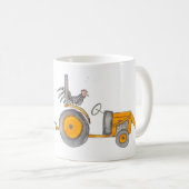 小さいKubotaおよび雌鶏 コーヒーマグカップ (正面右)