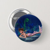 小さいMaggieの人魚の女の子 缶バッジ (正面&裏面)