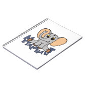 小さいMetalphant象の螺線形ノート- ノートブック (左側)