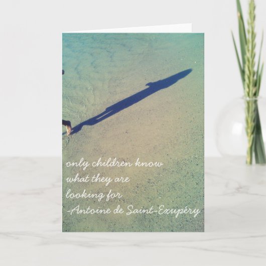 小さいPrince/Leの小さい王子からの引用文 カード (正面)