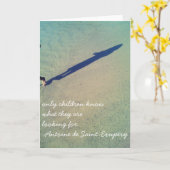 小さいPrince/Leの小さい王子からの引用文 カード (黄色い花)