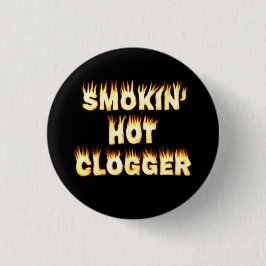 小さいSmokin熱いCloggerのダンス 缶バッジ