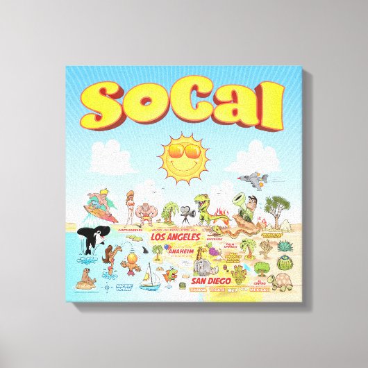 小さいSoCal キャンバスプリント (正面)