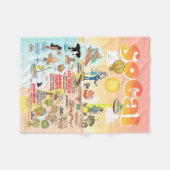 小さいSoCal フリースブランケット (正面(横))