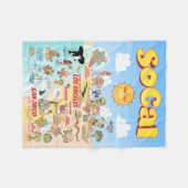 小さいSoCal フリースブランケット (正面(横))