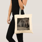 小さいWeimaranerのトートバック トートバッグ (正面(商品))