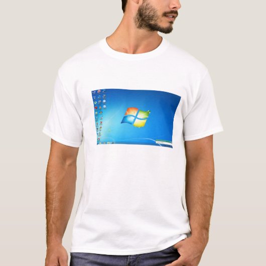 小さいWindows 7 Tシャツ (正面)