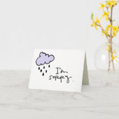 小さいwobblies残念なIm カード (黄色い花)