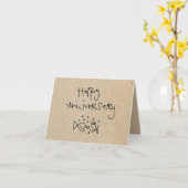 小さいwobblies記念日カード カード (黄色い花)