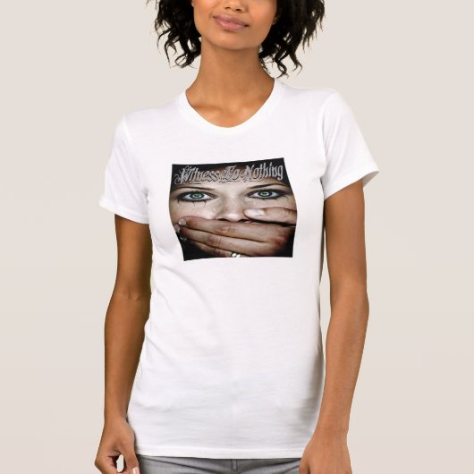 小さいWTNのロゴの女性の薄いワイシャツ Tシャツ (正面)
