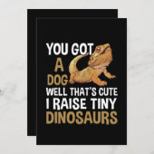 . .小さおもしろいい恐竜のビアゴヒゲドラゴンペットを育てる セーブザデート (正面/裏面)