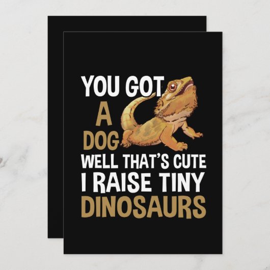 . .小さおもしろいい恐竜のビアゴヒゲドラゴンペットを育てる セーブザデート (正面/裏面)