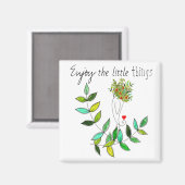 小さお洒落な楽しむ事が生まれる マグネット (正面/裏面)