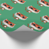 小さくかわいいトラ ラッピングペーパー (角)