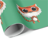 小さくかわいいトラ ラッピングペーパー (ロールコーナー)