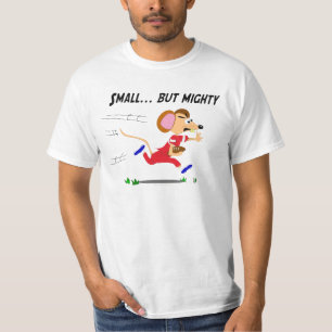 小さくしかし強大なフットボールの漫画のマウス Tシャツ