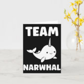 小さくてかわいいシンプルな海のユニコーンチーム ナルク カード (黄色い花)