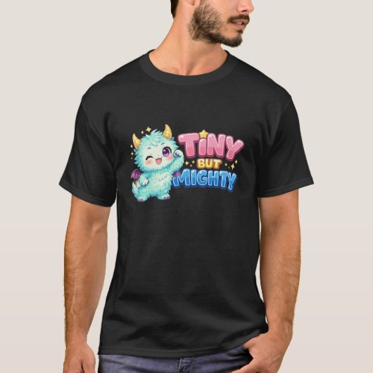 小さくても力強いドラゴン Tシャツ (正面)