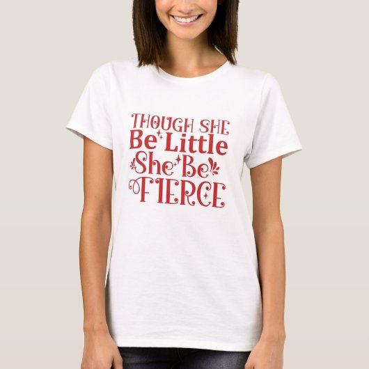 小さくても力強い シェイクスピアの強い女性たち Tシャツ (正面)