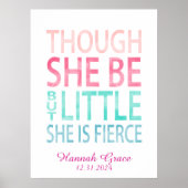 小さくても勇敢な保育園の壁飾り ポスター (正面)