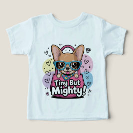 小さくても強いチワワの子供用トップスとTシャツ