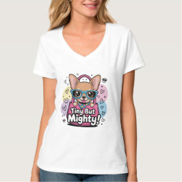 小さくても強いチワワTシャツ Tシャツ