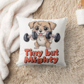 小さくても強い子犬 クッション (ブランケット)